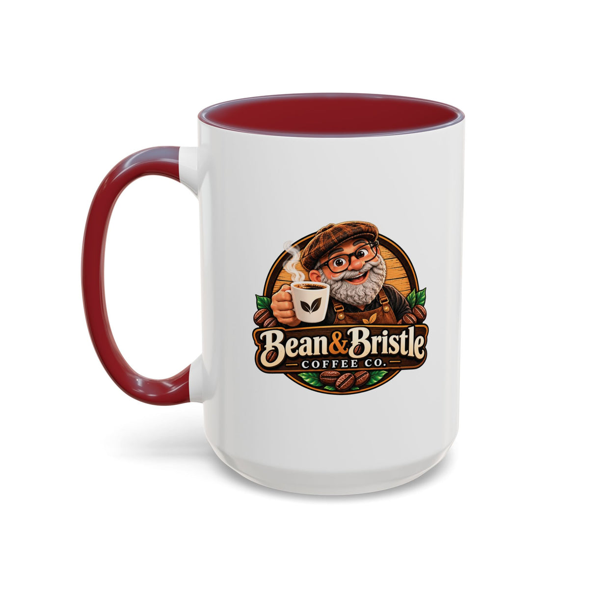 Bean & Bristle Signature Coffee Mug – 11 oz & 15 oz