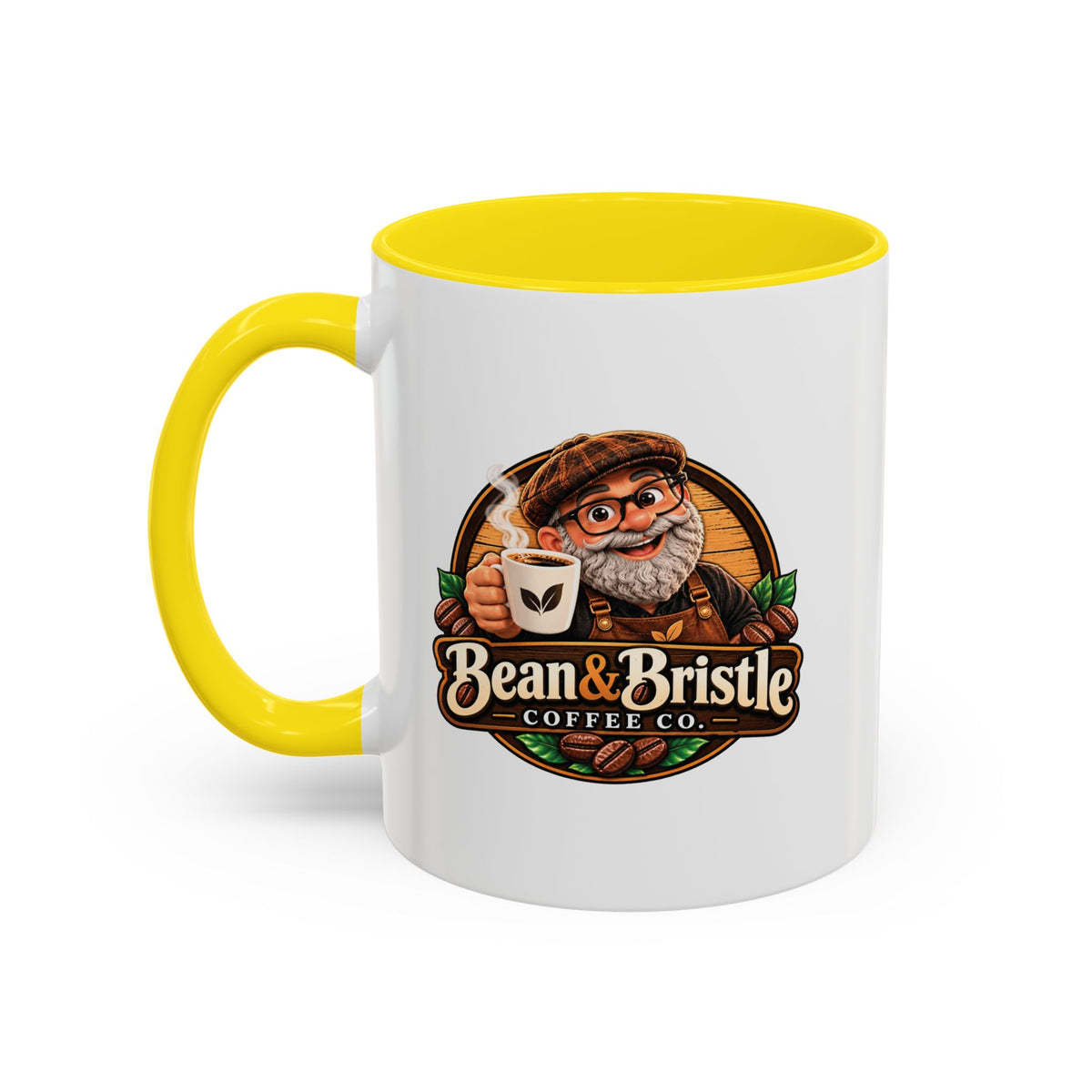 Bean & Bristle Signature Coffee Mug – 11 oz & 15 oz