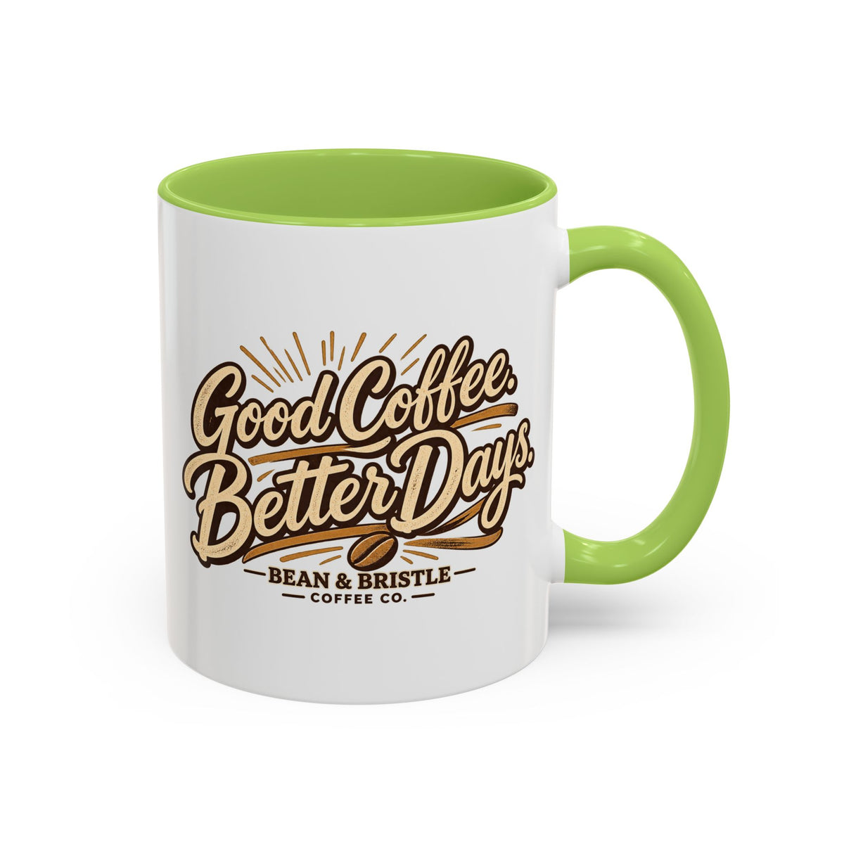 Bean & Bristle Signature Coffee Mug – 11 oz & 15 oz