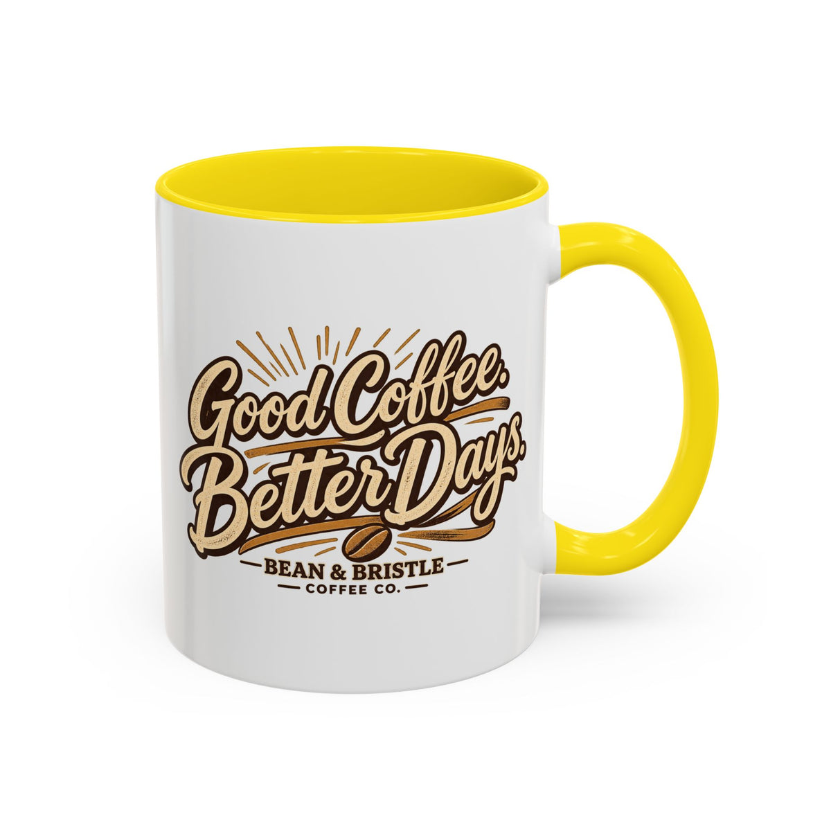 Bean & Bristle Signature Coffee Mug – 11 oz & 15 oz