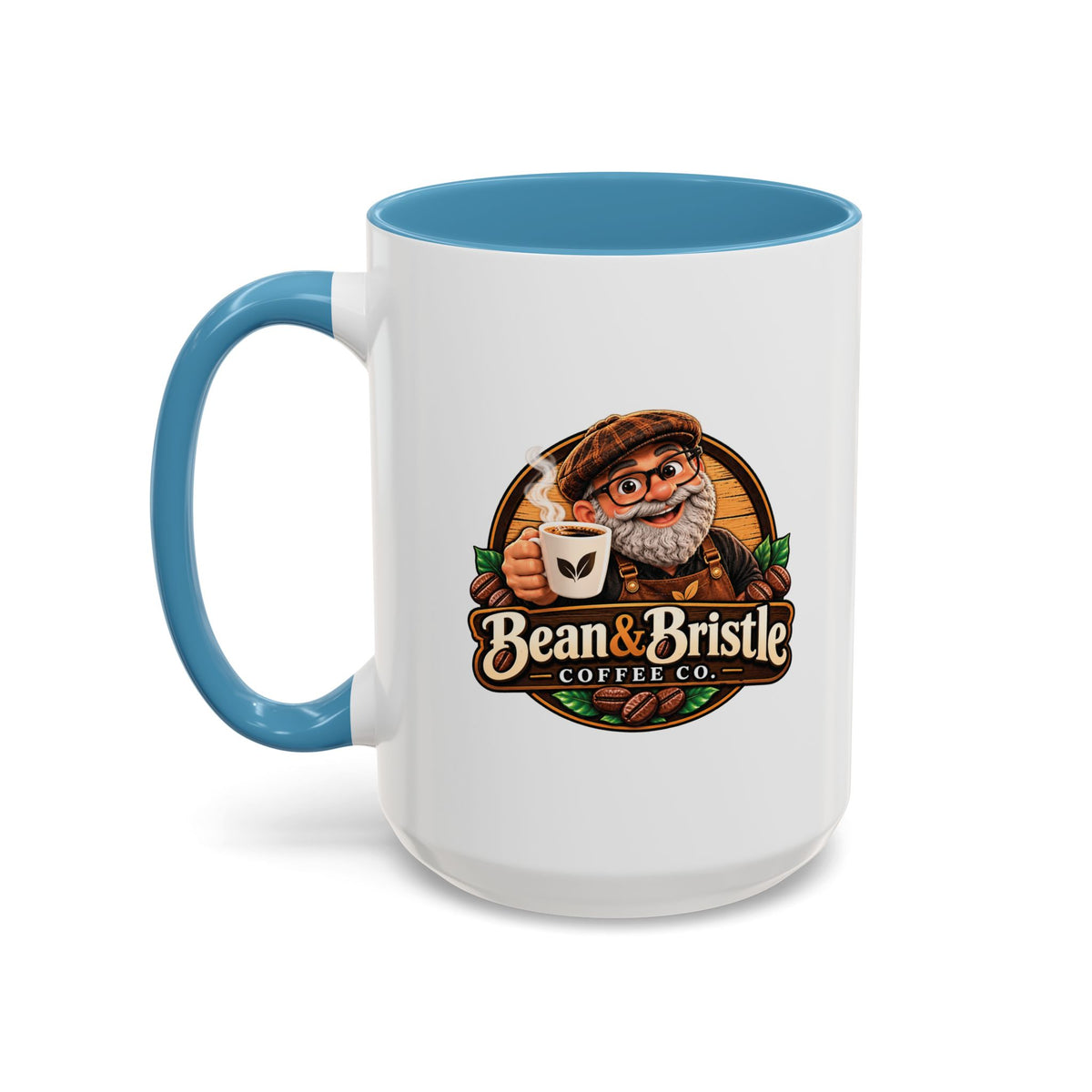 Bean & Bristle Signature Coffee Mug – 11 oz & 15 oz