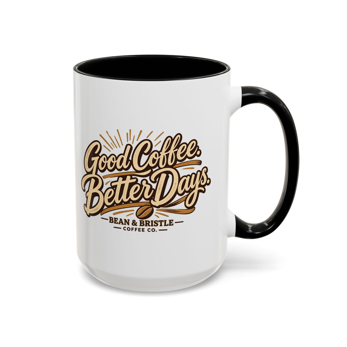 Bean & Bristle Signature Coffee Mug – 11 oz & 15 oz