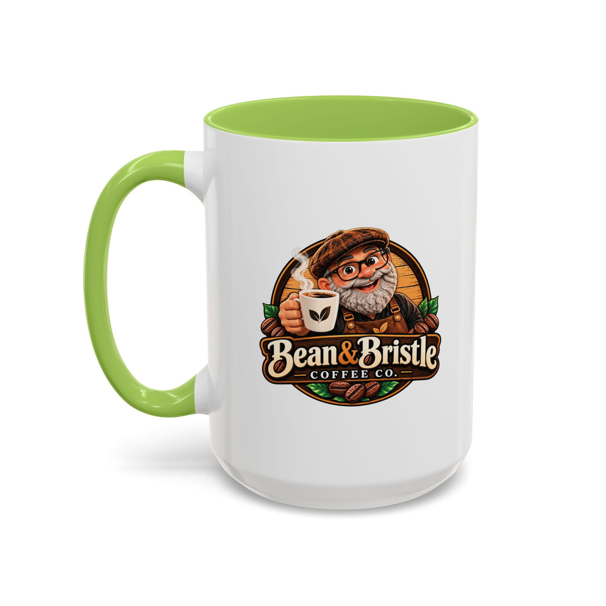 Bean & Bristle Signature Coffee Mug – 11 oz & 15 oz
