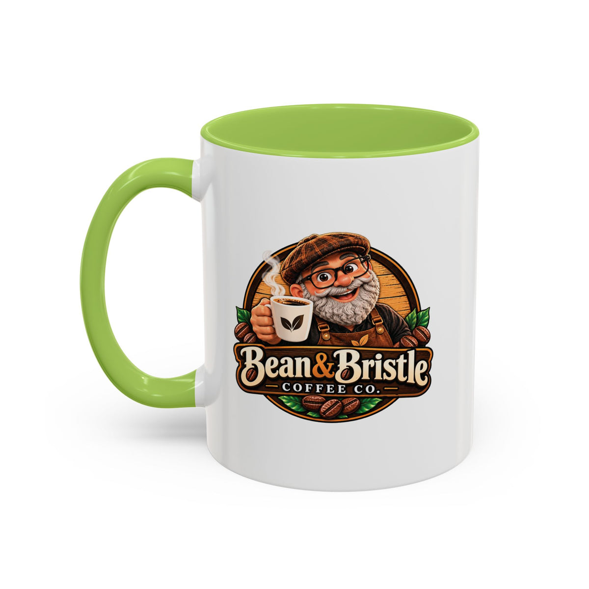 Bean & Bristle Signature Coffee Mug – 11 oz & 15 oz